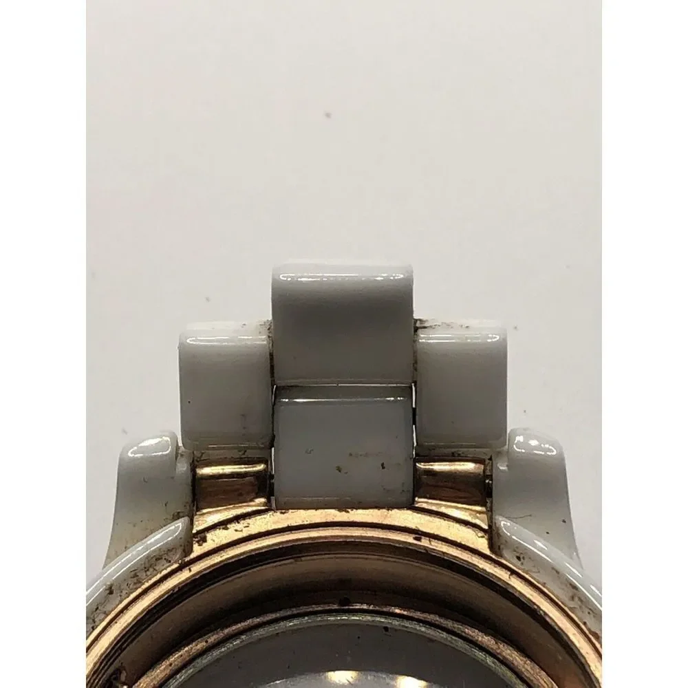 Michael Kors Watch Parts Case 40mm Partial Band White Ceramic 20mm Links GY362